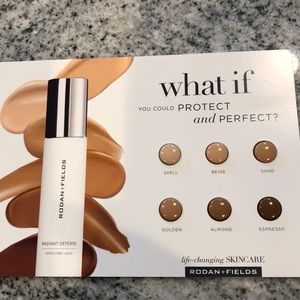 Radiant Defense perfecting liquid sample card